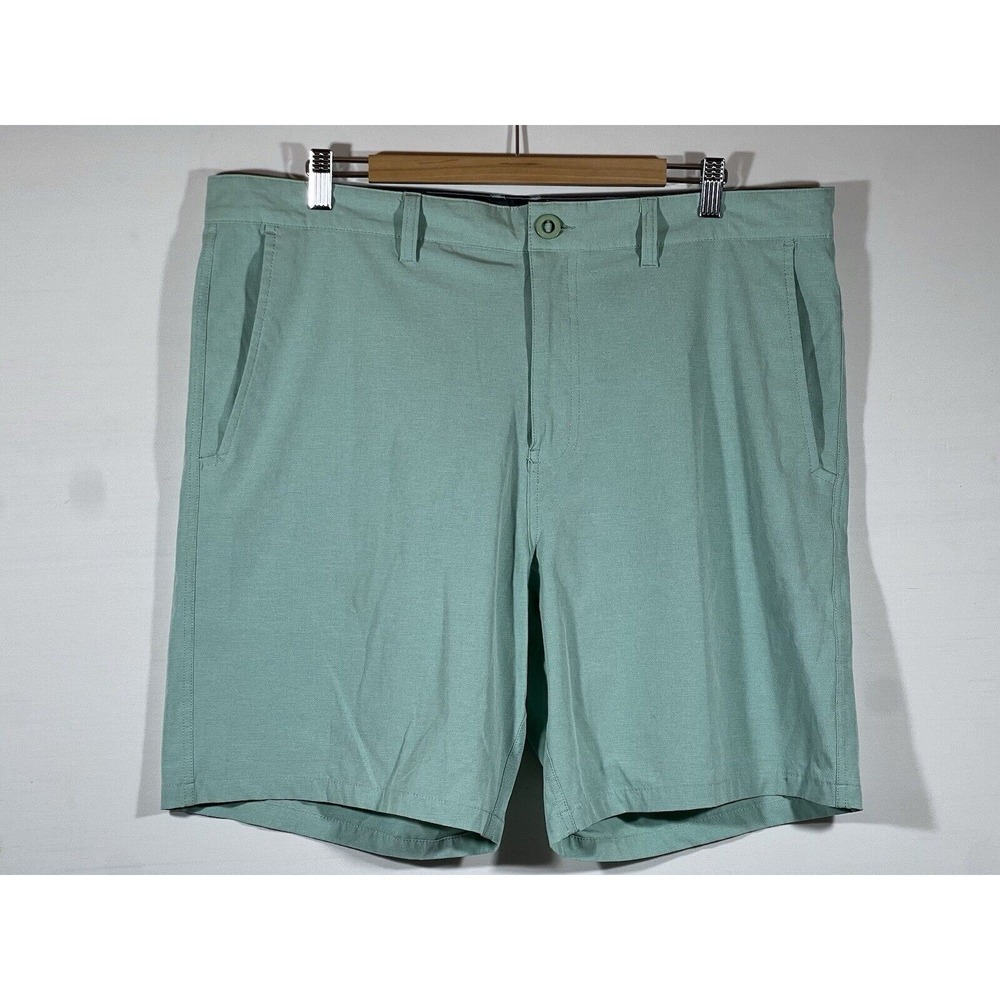 Rising Tide Cargo Shorts Mens 38 Green Stretch Gorpcore Utility Outdoor